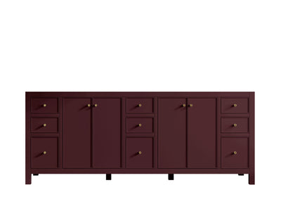 Chicago 84 in. W x 22 in. D Double Sink Bathroom Vanity - Willow Bath and Vanity
