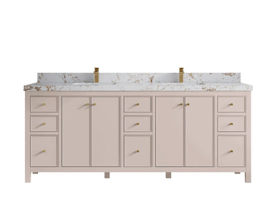 Chicago 84 in. W x 22 in. D Double Sink Bathroom Vanity - Willow Bath and Vanity