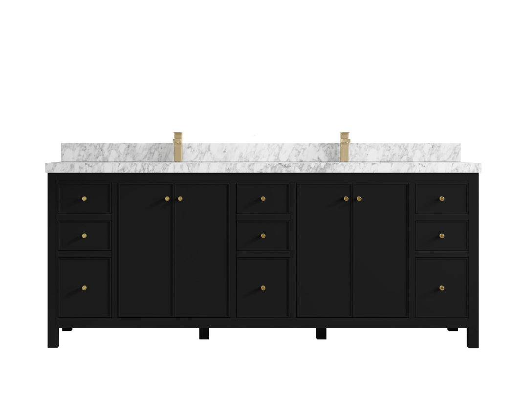 Chicago 84 in. W x 22 in. D Double Sink Bathroom Vanity - Willow Bath and Vanity