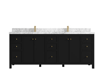 Chicago 84 in. W x 22 in. D Double Sink Bathroom Vanity - Willow Bath and Vanity