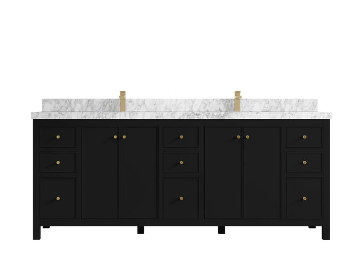 Chicago 84 in. W x 22 in. D Double Sink Bathroom Vanity - photo 11