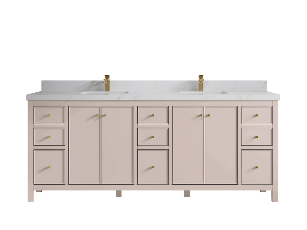 Chicago 84 in. W x 22 in. D Double Sink Bathroom Vanity - Willow Bath and Vanity