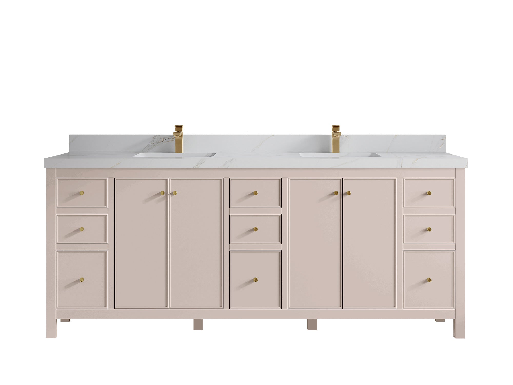 Chicago 84 in. W x 22 in. D Double Sink Bathroom Vanity - Willow Bath and Vanity