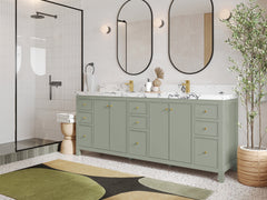 Chicago 84 in. W x 22 in. D Double Sink Bathroom Vanity - photo 2