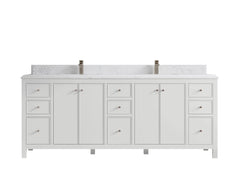 Chicago 84 in. W x 22 in. D Double Sink Bathroom Vanity - photo 25