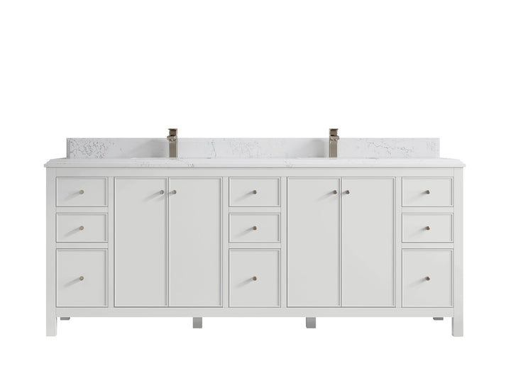 Chicago 84 in. W x 22 in. D Double Sink Bathroom Vanity - photo 25
