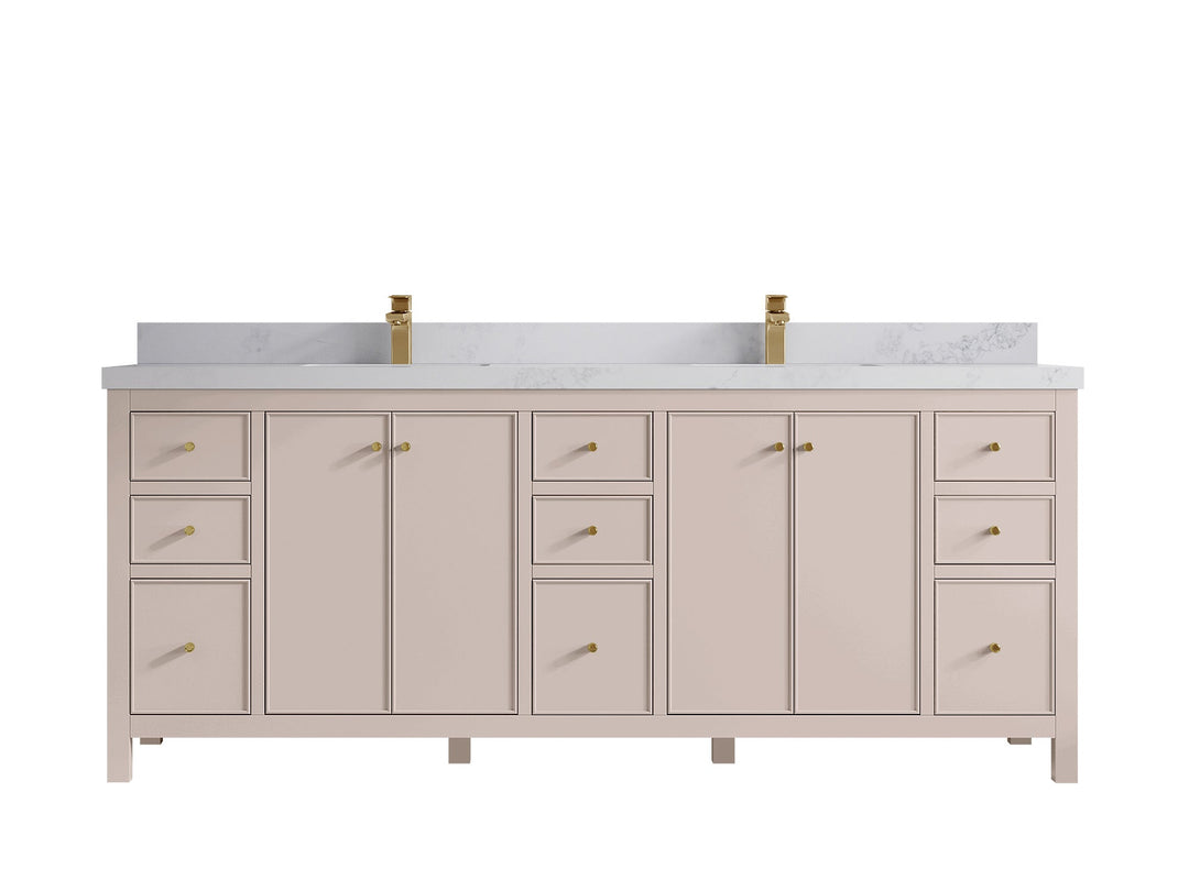 Chicago 84 in. W x 22 in. D Double Sink Bathroom Vanity - Willow Bath and Vanity