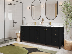 Chicago 84 in. W x 22 in. D Double Sink Bathroom Vanity - photo 2