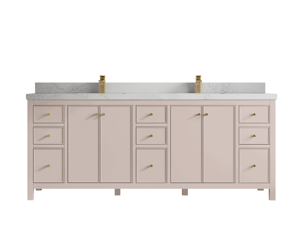 Chicago 84 in. W x 22 in. D Double Sink Bathroom Vanity - Willow Bath and Vanity