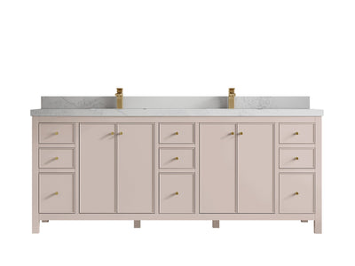 Chicago 84 in. W x 22 in. D Double Sink Bathroom Vanity - Willow Bath and Vanity