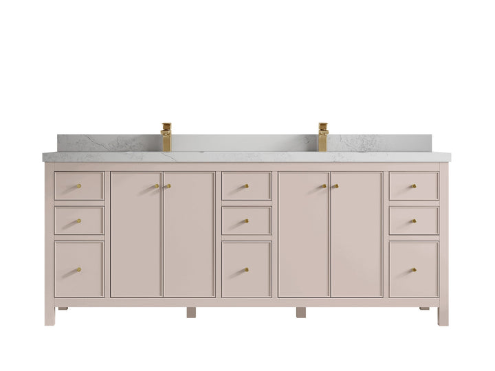 Chicago 84 in. W x 22 in. D Double Sink Bathroom Vanity - photo 1