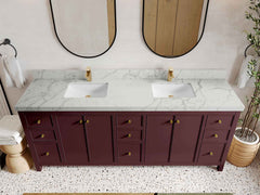 Chicago 84 in. W x 22 in. D Double Sink Bathroom Vanity - photo 32