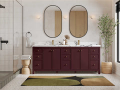 Chicago 84 in. W x 22 in. D Double Sink Bathroom Vanity - photo 4