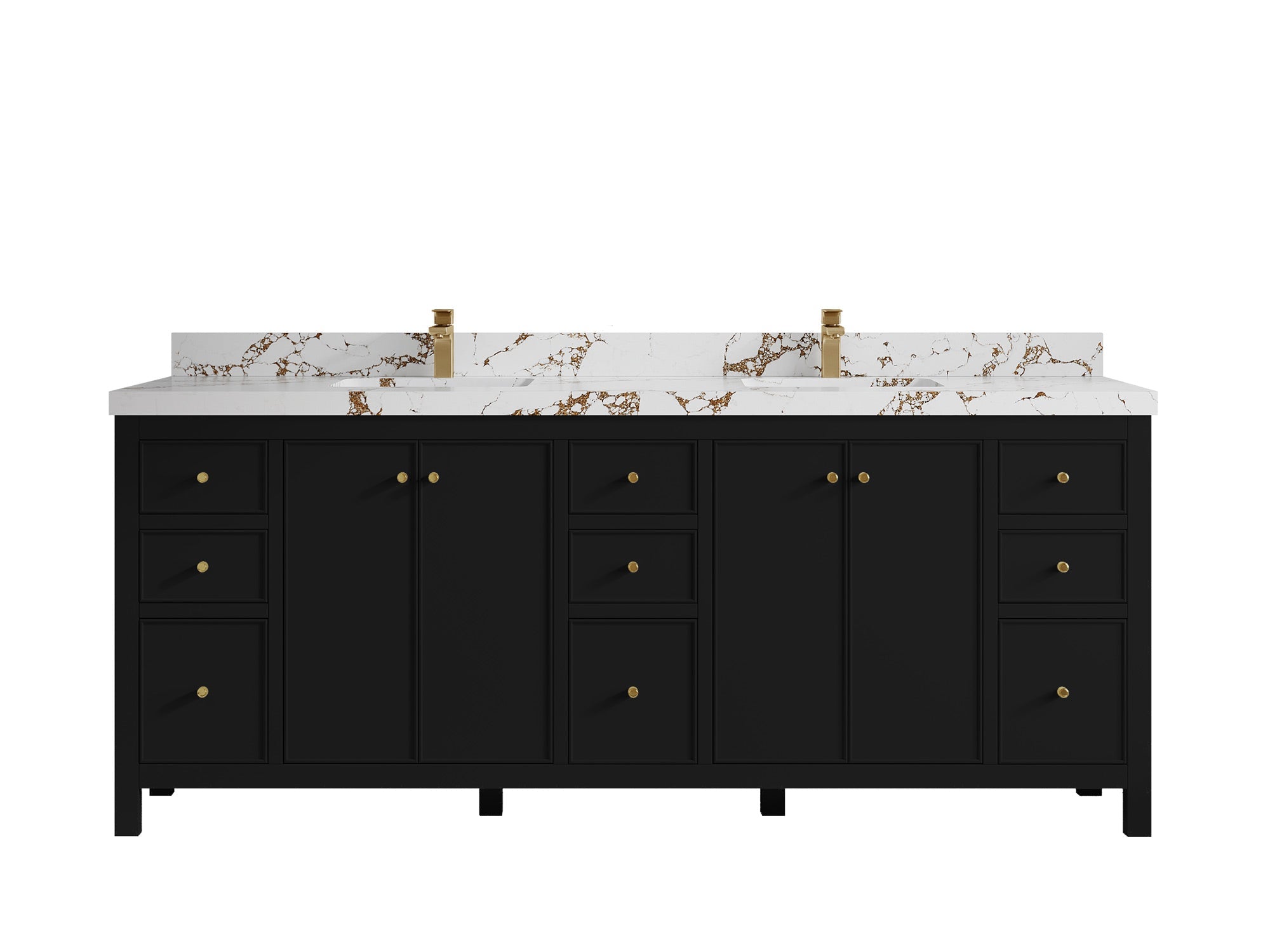 Chicago 84 in. W x 22 in. D Double Sink Bathroom Vanity - Willow Bath and Vanity