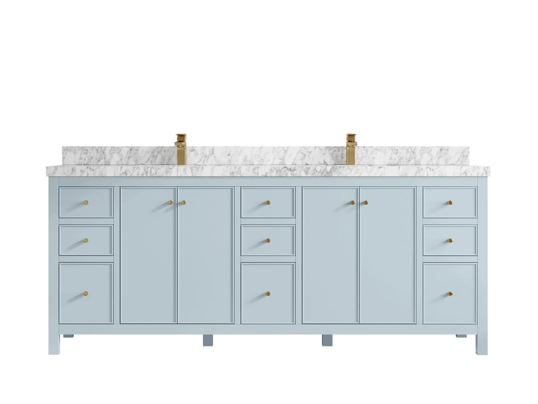 Chicago 84 in. W x 22 in. D Double Sink Bathroom Vanity - Willow Bath and Vanity