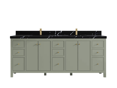 Chicago 84 in. W x 22 in. D Double Sink Bathroom Vanity - Willow Bath and Vanity