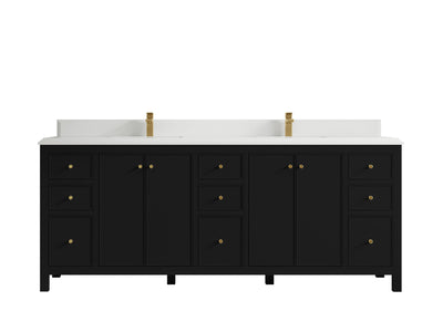 Chicago 84 in. W x 22 in. D Double Sink Bathroom Vanity - Willow Bath and Vanity