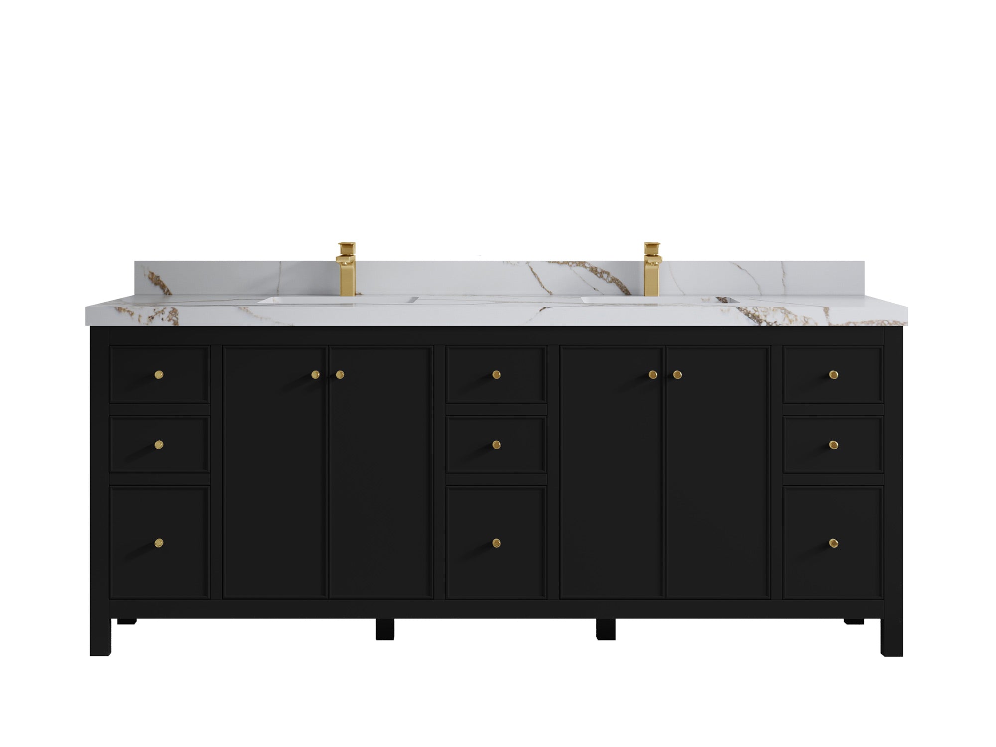 Chicago 84 in. W x 22 in. D Double Sink Bathroom Vanity - Willow Bath and Vanity