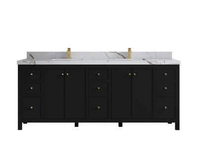 Chicago 84 in. W x 22 in. D Double Sink Bathroom Vanity - Willow Bath and Vanity