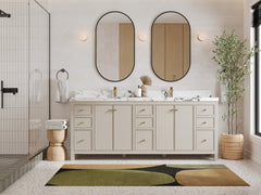 Chicago 84 in. W x 22 in. D Double Sink Bathroom Vanity - photo 4