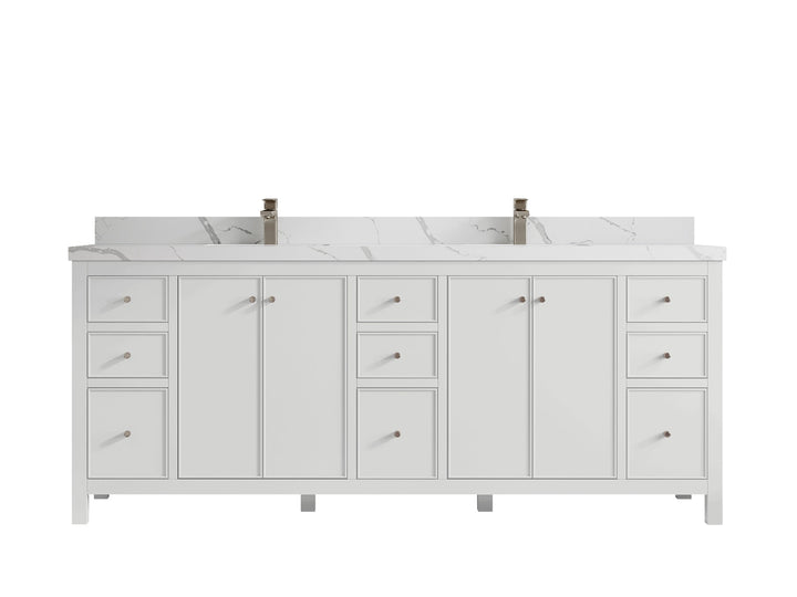 Chicago 84 in. W x 22 in. D Double Sink Bathroom Vanity - photo 13