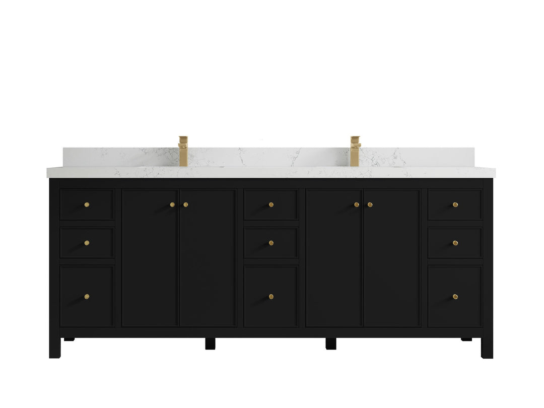 Chicago 84 in. W x 22 in. D Double Sink Bathroom Vanity - Willow Bath and Vanity
