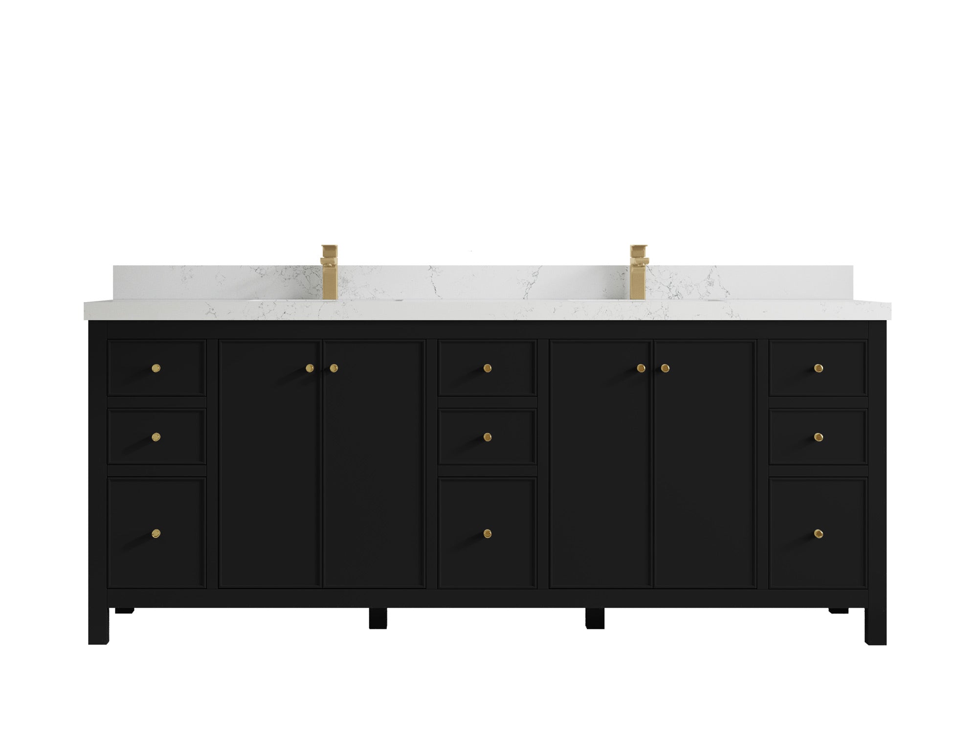 Chicago 84 in. W x 22 in. D Double Sink Bathroom Vanity - Willow Bath and Vanity