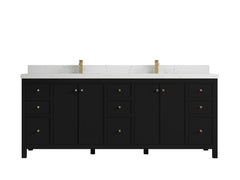 Chicago 84 in. W x 22 in. D Double Sink Bathroom Vanity - photo 29