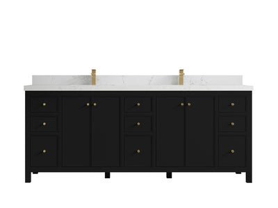 Chicago 84 in. W x 22 in. D Double Sink Bathroom Vanity - Willow Bath and Vanity
