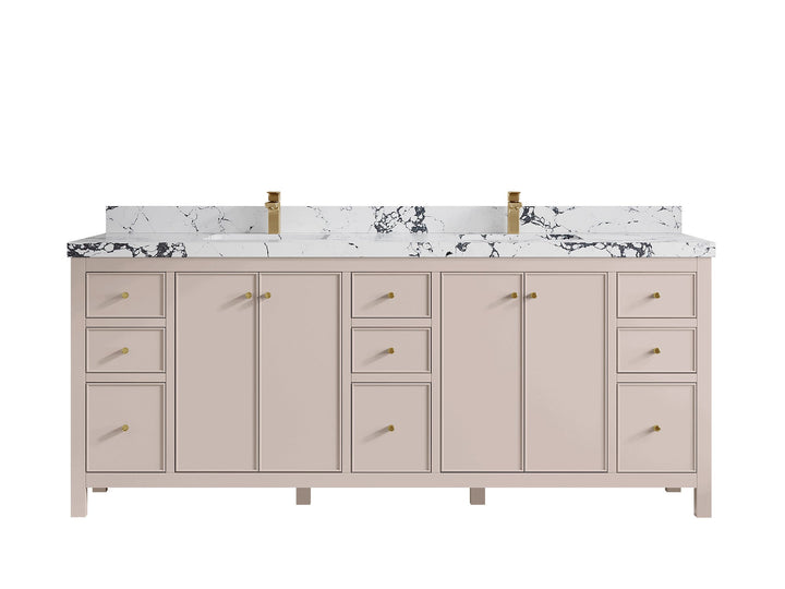 Chicago 84 in. W x 22 in. D Double Sink Bathroom Vanity - photo 41