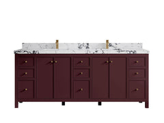 Chicago 84 in. W x 22 in. D Double Sink Bathroom Vanity - photo 31