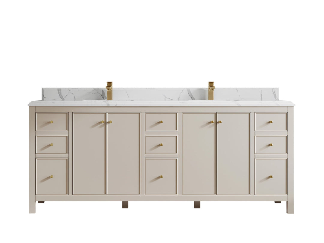 Chicago 84 in. W x 22 in. D Double Sink Bathroom Vanity - Willow Bath and Vanity