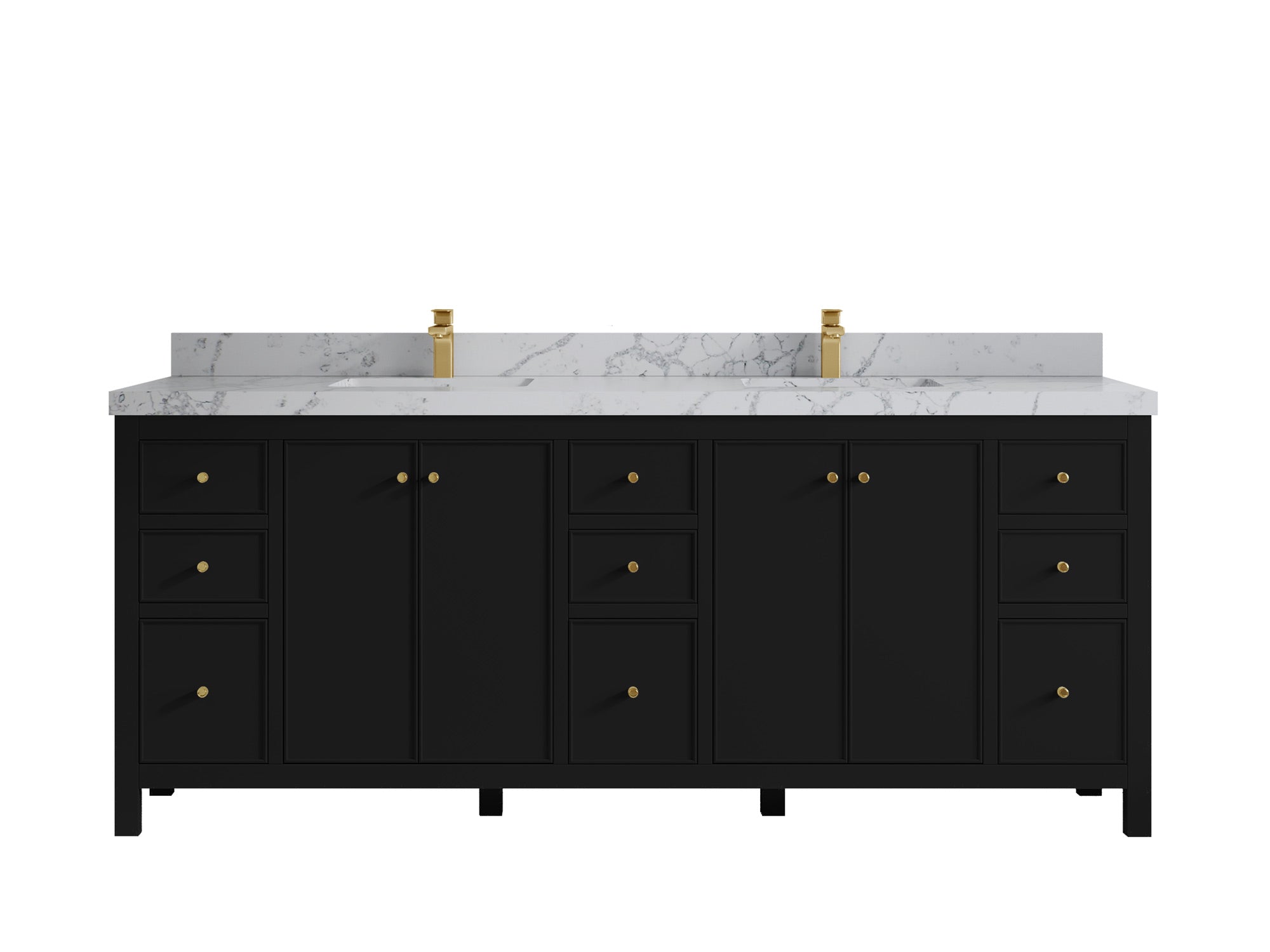 Chicago 84 in. W x 22 in. D Double Sink Bathroom Vanity - Willow Bath and Vanity