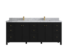 Chicago 84 in. W x 22 in. D Double Sink Bathroom Vanity - photo 41