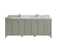 Chicago 84 in. W x 22 in. D Double Sink Bathroom Vanity - photo 39