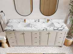 Chicago 84 in. W x 22 in. D Double Sink Bathroom Vanity - photo 38
