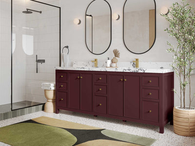 Chicago 84 in. W x 22 in. D Double Sink Bathroom Vanity - Willow Bath and Vanity
