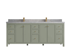 Chicago 84 in. W x 22 in. D Double Sink Bathroom Vanity - photo 33