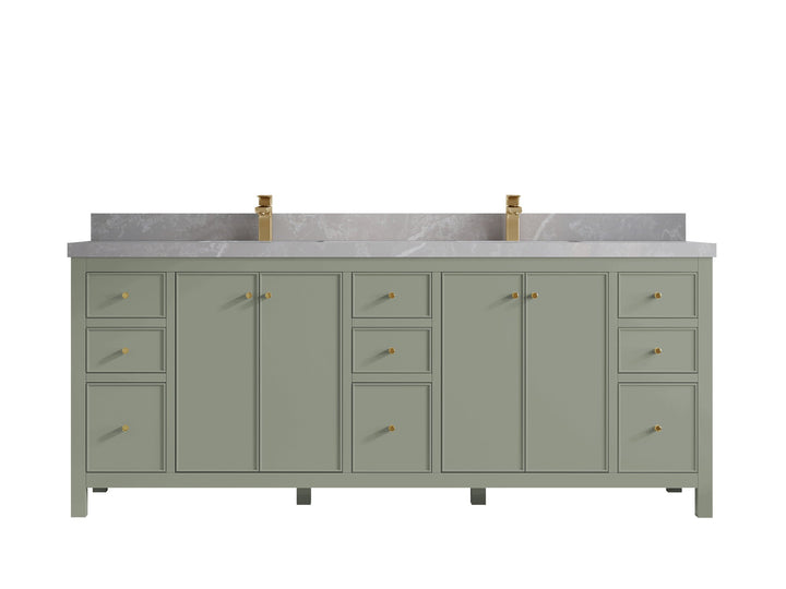 Chicago 84 in. W x 22 in. D Double Sink Bathroom Vanity - photo 33