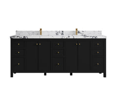 Chicago 84 in. W x 22 in. D Double Sink Bathroom Vanity - photo 39
