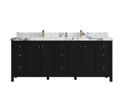 Chicago 84 in. W x 22 in. D Double Sink Bathroom Vanity - Willow Bath and Vanity