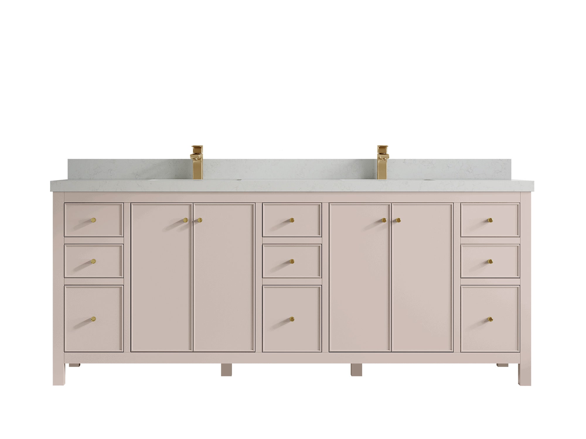 Chicago 84 in. W x 22 in. D Double Sink Bathroom Vanity - Willow Bath and Vanity