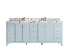 Chicago 84 in. W x 22 in. D Double Sink Bathroom Vanity - photo 45