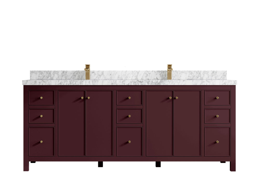 Chicago 84 in. W x 22 in. D Double Sink Bathroom Vanity - Willow Bath and Vanity