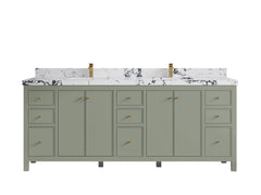 Chicago 84 in. W x 22 in. D Double Sink Bathroom Vanity - photo 41