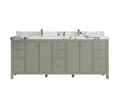 Chicago 84 in. W x 22 in. D Double Sink Bathroom Vanity - Willow Bath and Vanity