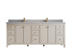 Chicago 84 in. W x 22 in. D Double Sink Bathroom Vanity - photo 45