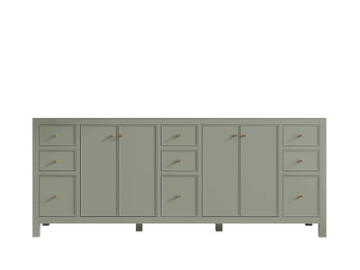 Chicago 84 in. W x 22 in. D Double Sink Bathroom Vanity - Willow Bath and Vanity