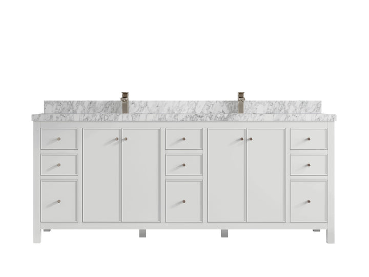 Chicago 84 in. W x 22 in. D Double Sink Bathroom Vanity - photo 19
