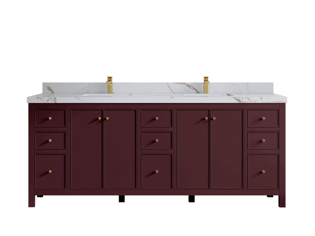 Chicago 84 in. W x 22 in. D Double Sink Bathroom Vanity - Willow Bath and Vanity